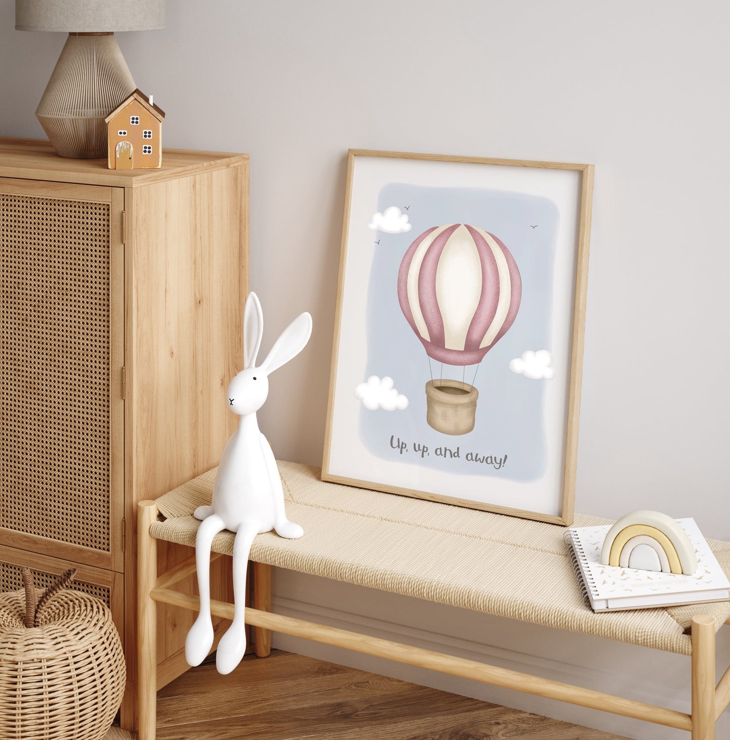 Up, Up and Away! - Hot Air Balloon Print