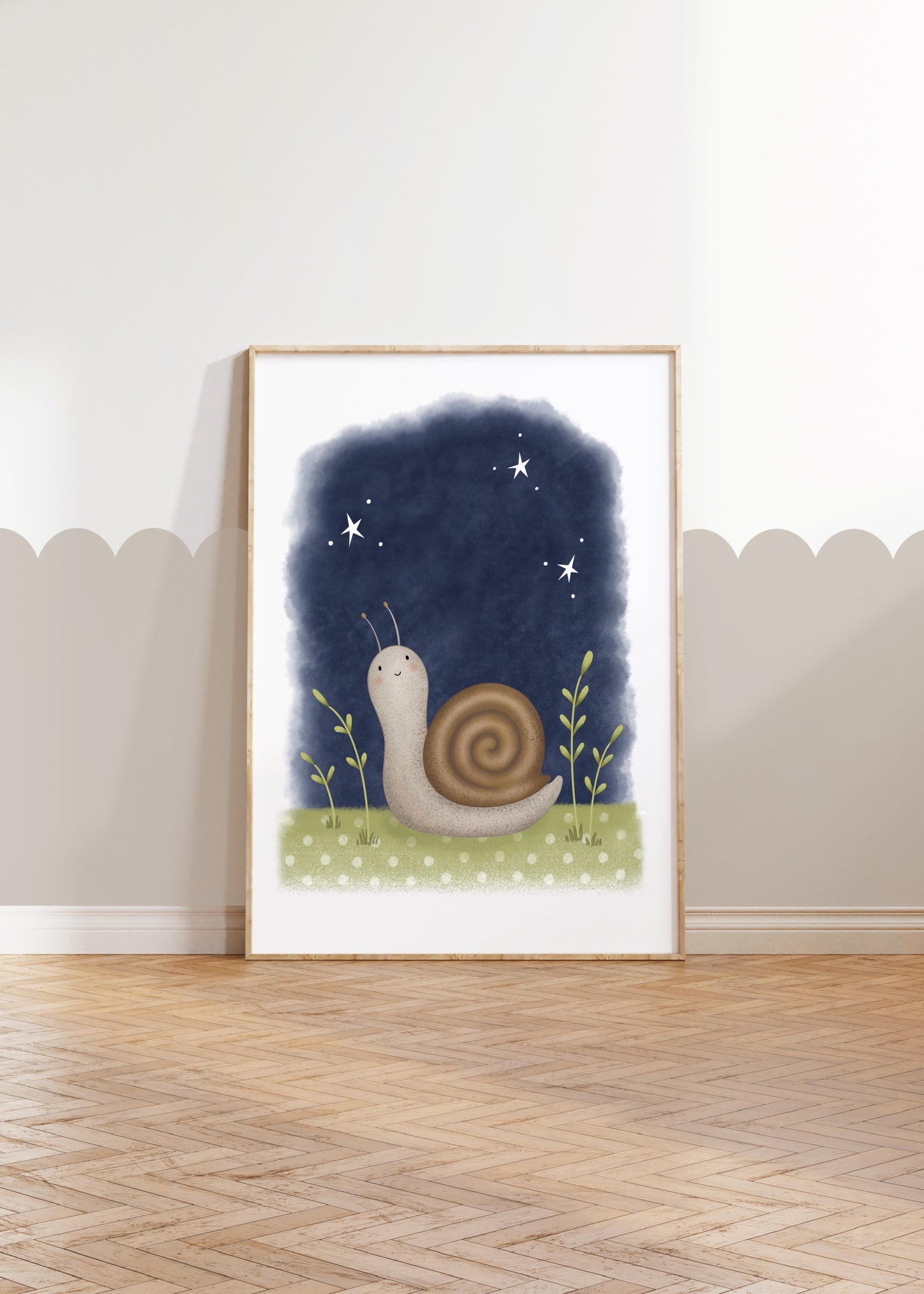 Snail - Woodland Print