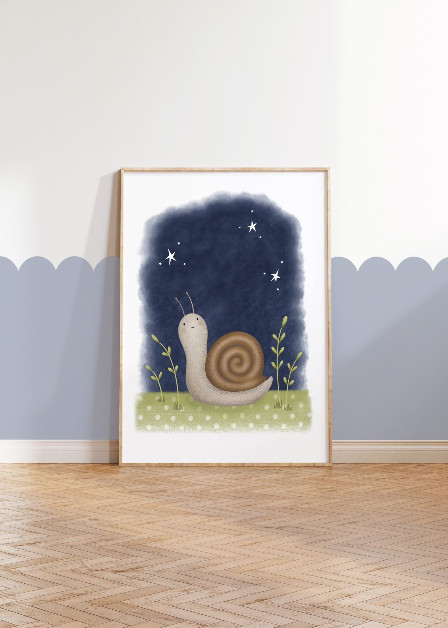 Snail - Woodland Print