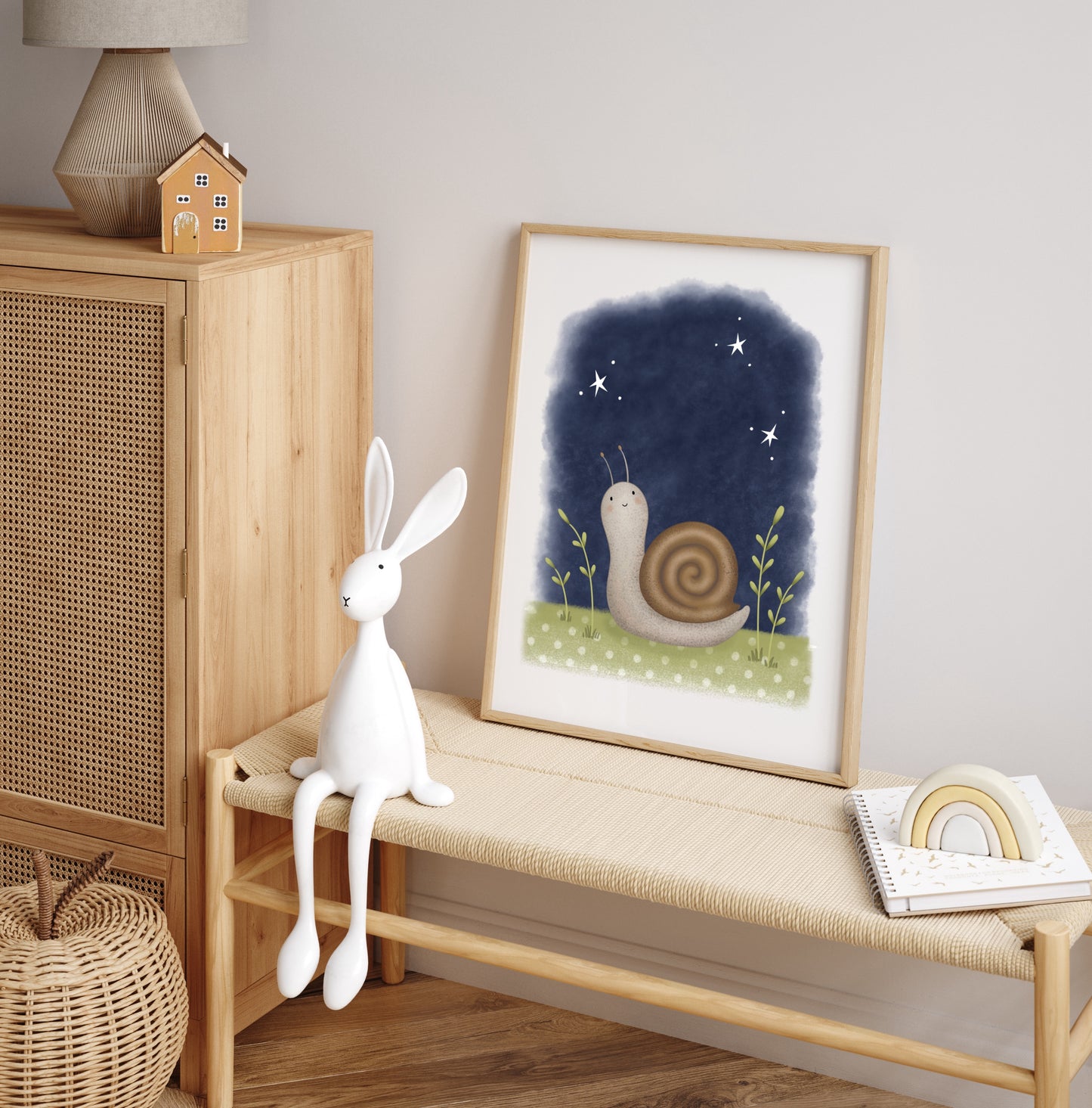 Snail - Woodland Print