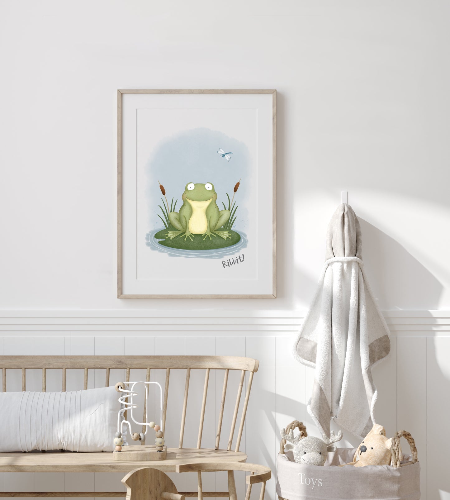 Frog on Lily Pad - Woodland Print