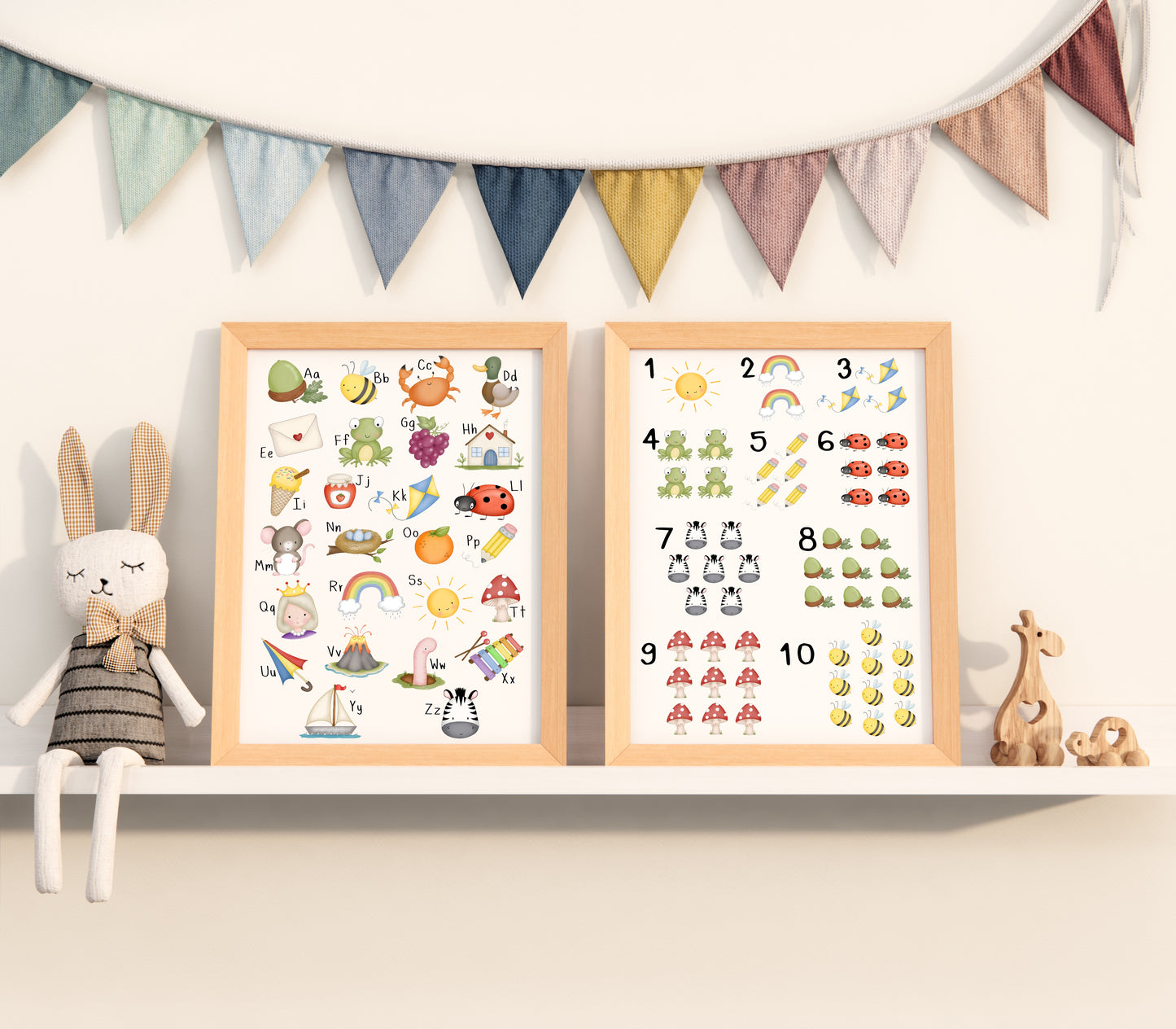 ABC/123 Prints - Set of 2