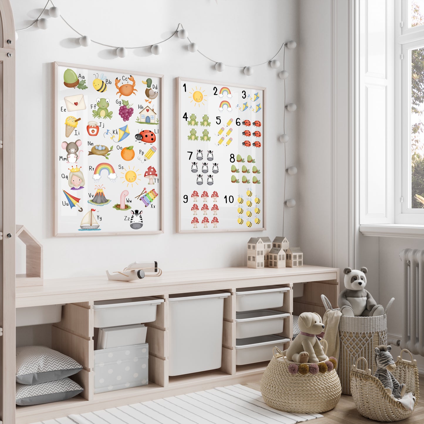 ABC/123 Prints - Set of 2