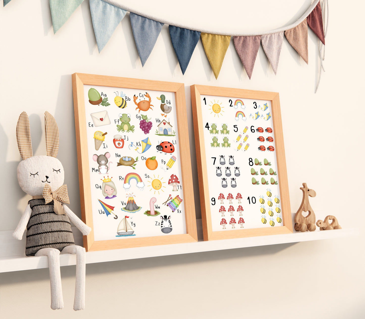 ABC/123 Prints - Set of 2