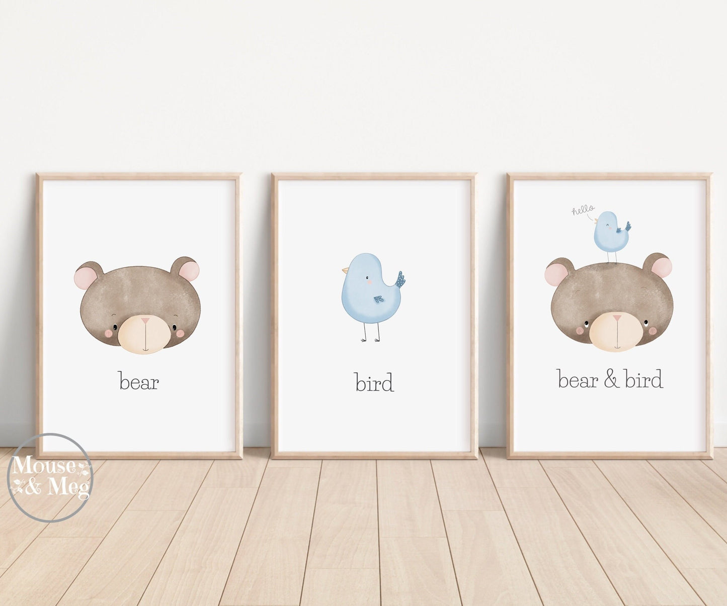 Bear & Bird - Set of 3