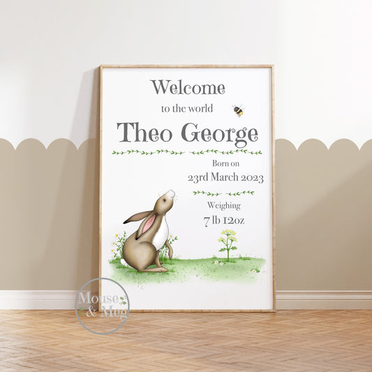 Hare New Baby Print