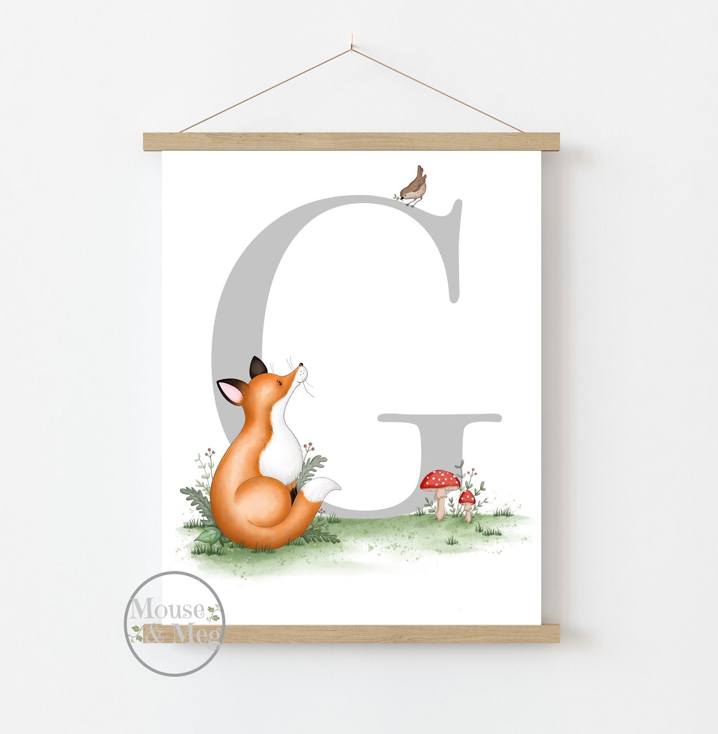 Fox Initial Print