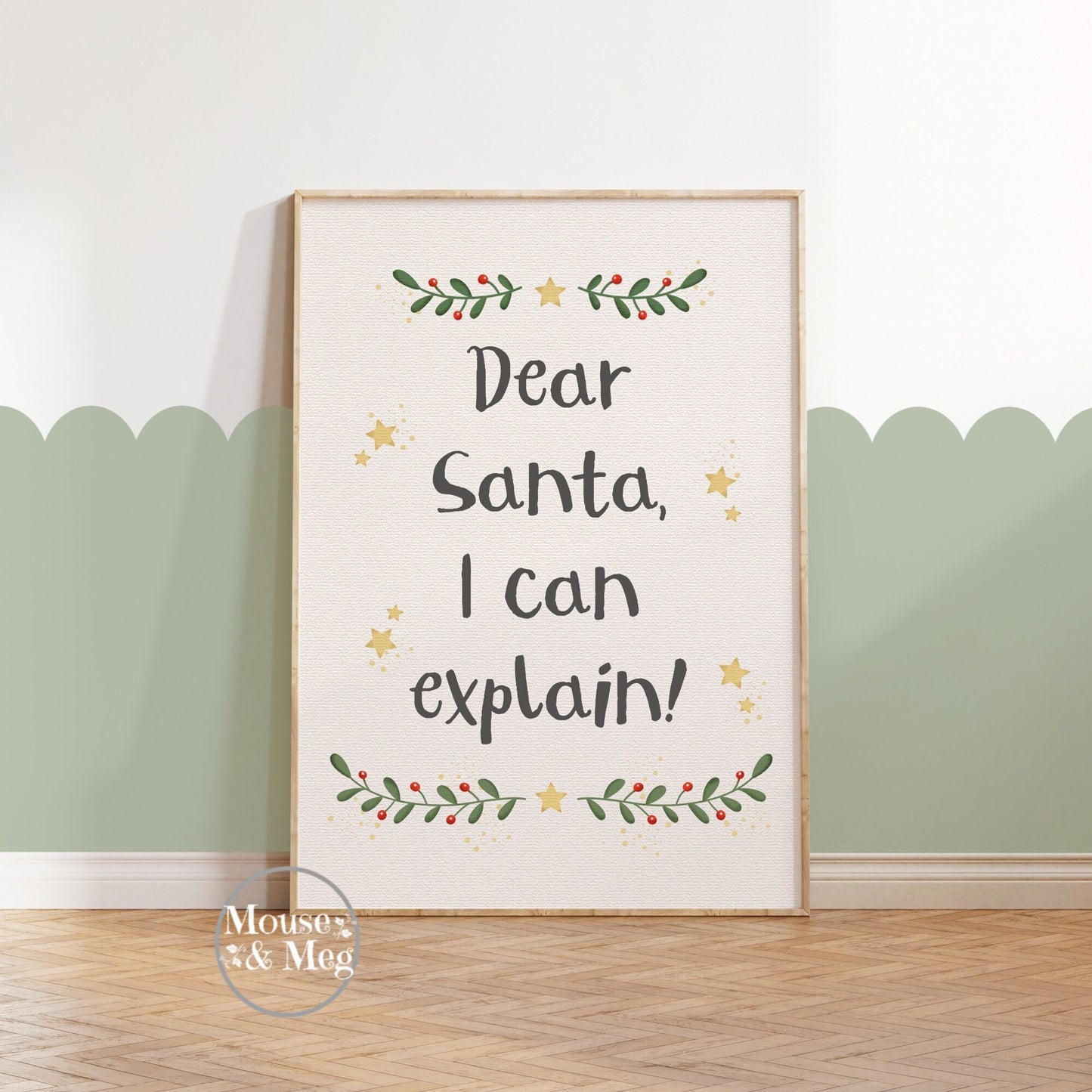 Dear Santa, I Can Explain Print