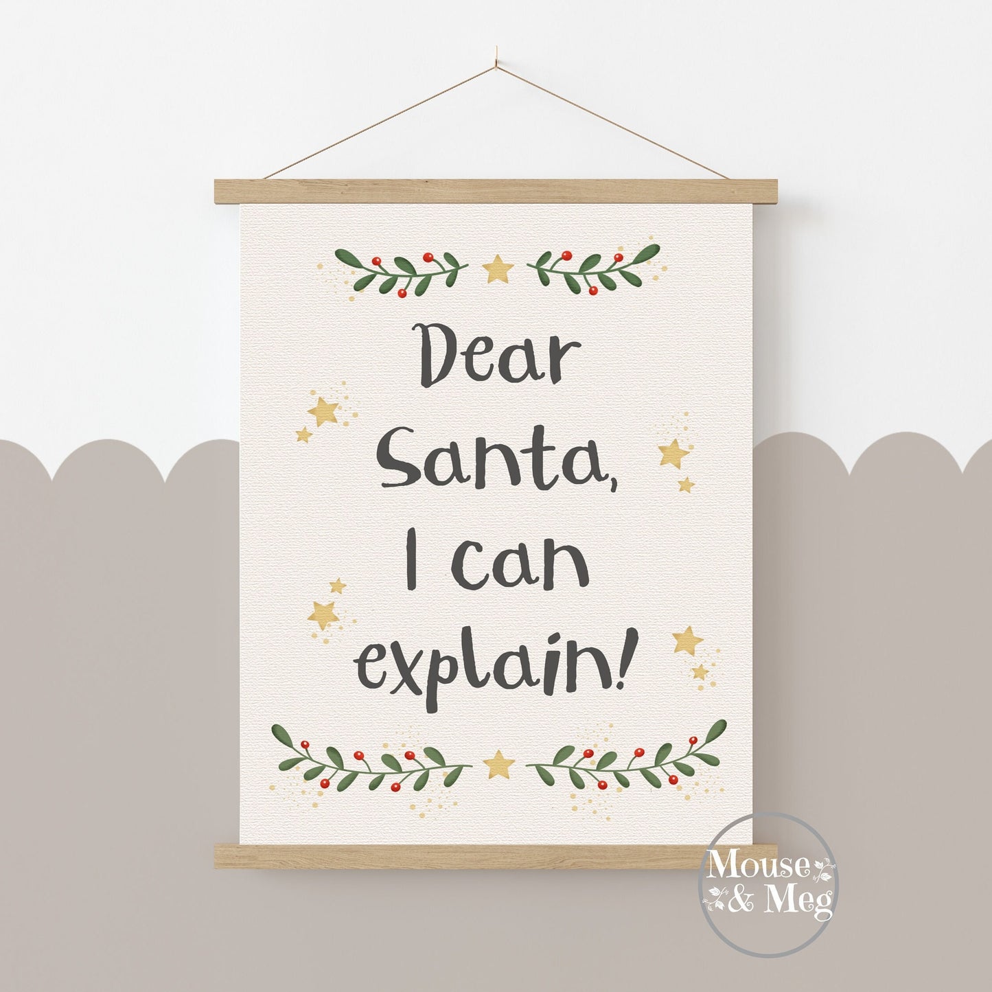 Dear Santa, I Can Explain Print