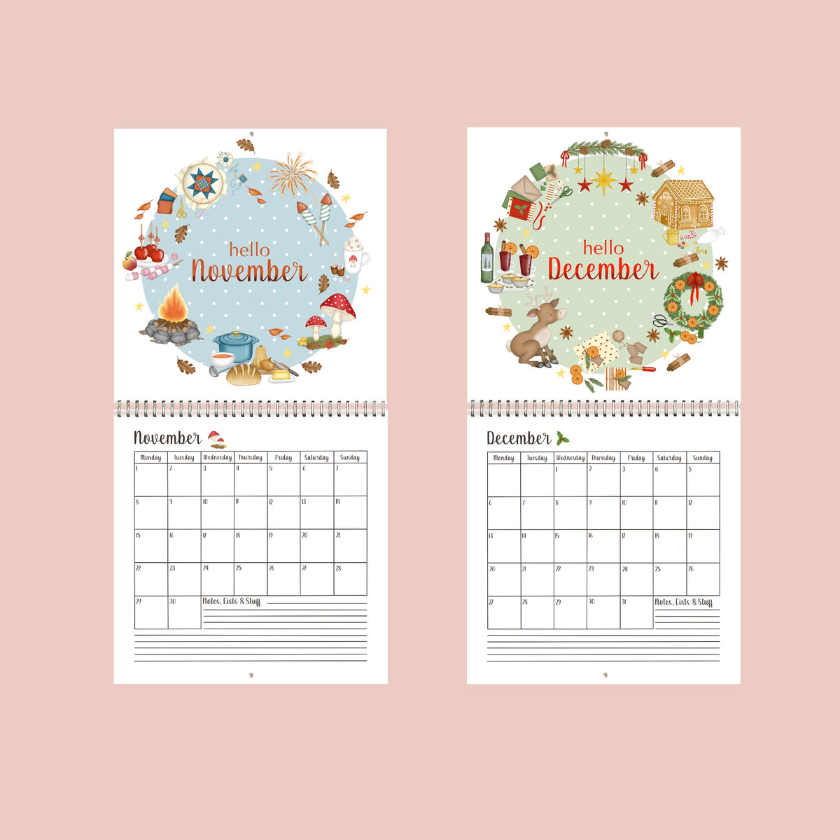 Mouse & Meg 2027 Wall Calendar