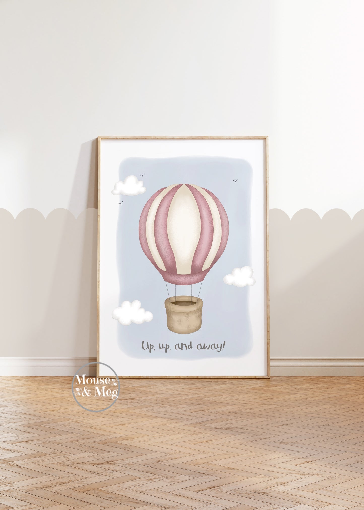 Up, Up and Away! - Hot Air Balloon Print