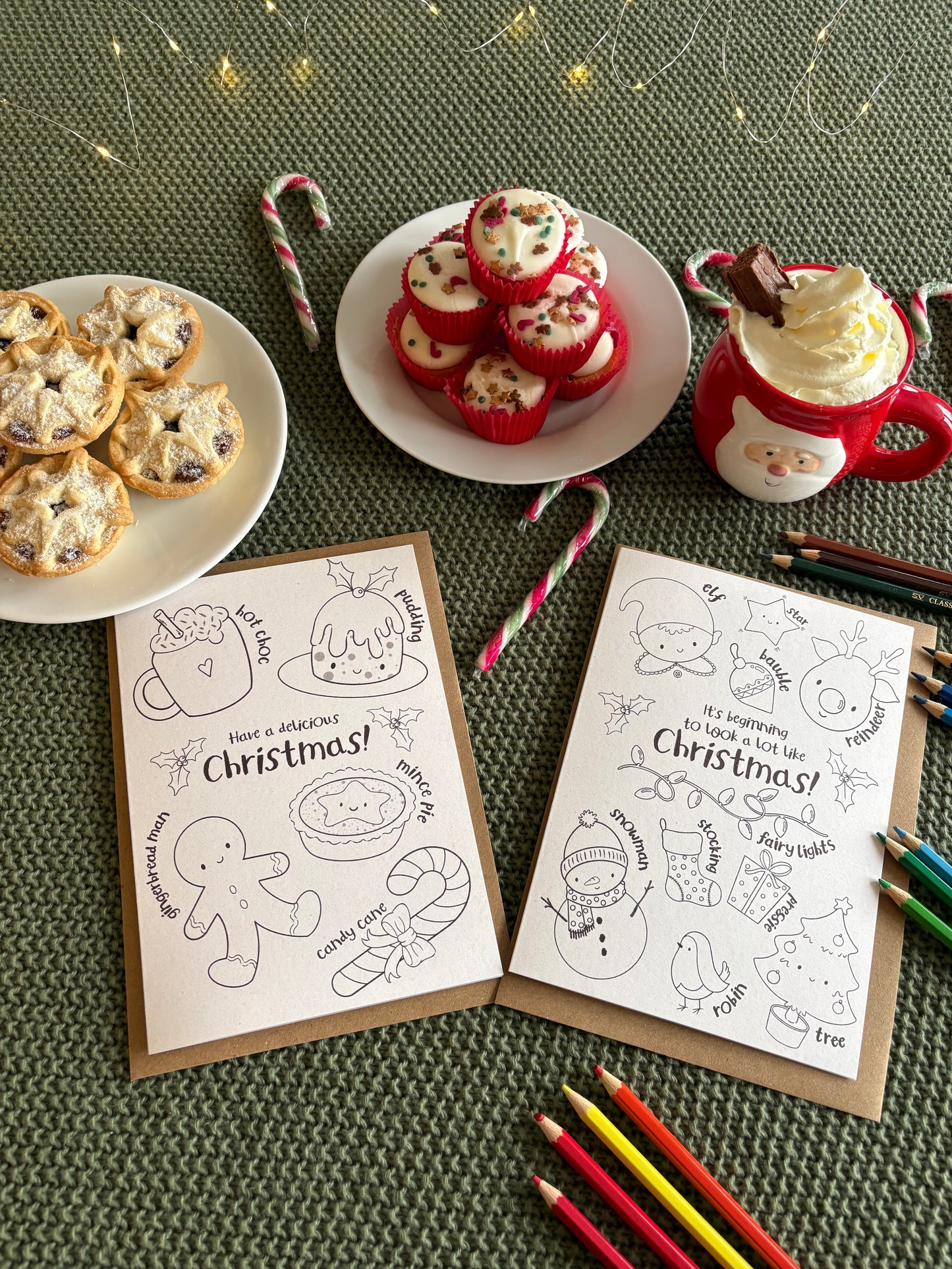 Christmas Colouring Card Multipack