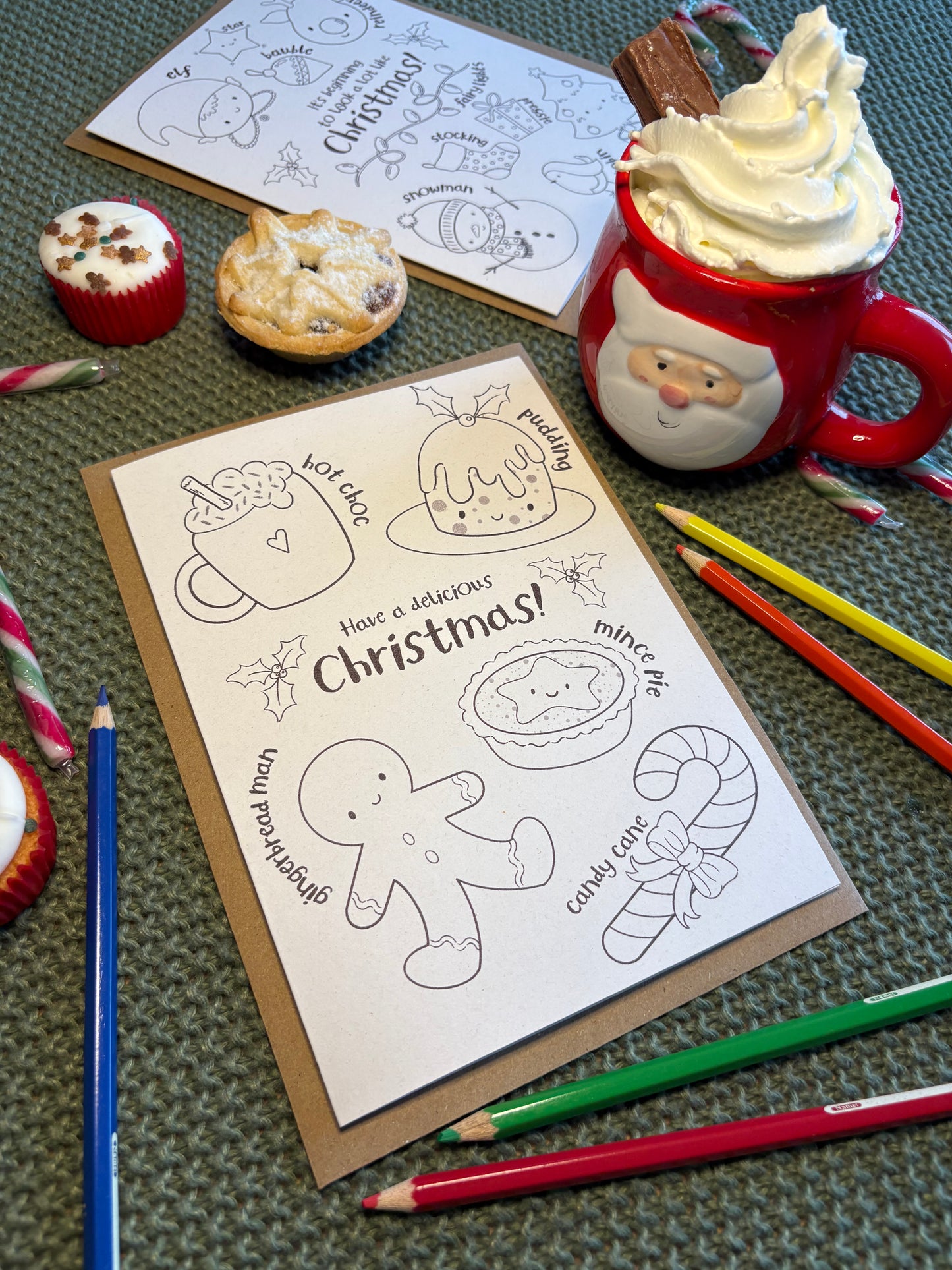 Christmas Colouring Card Multipack