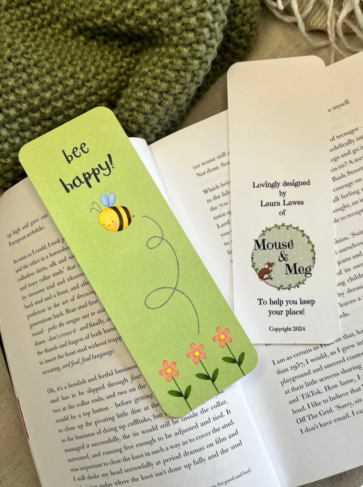 Bee Happy Bookmark