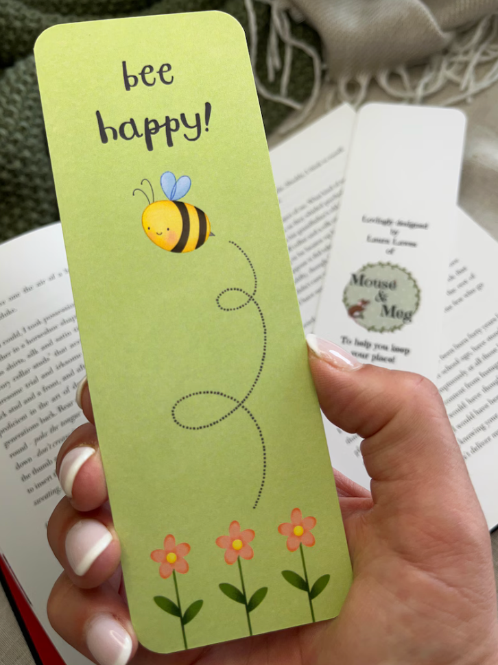 Bee Happy Bookmark