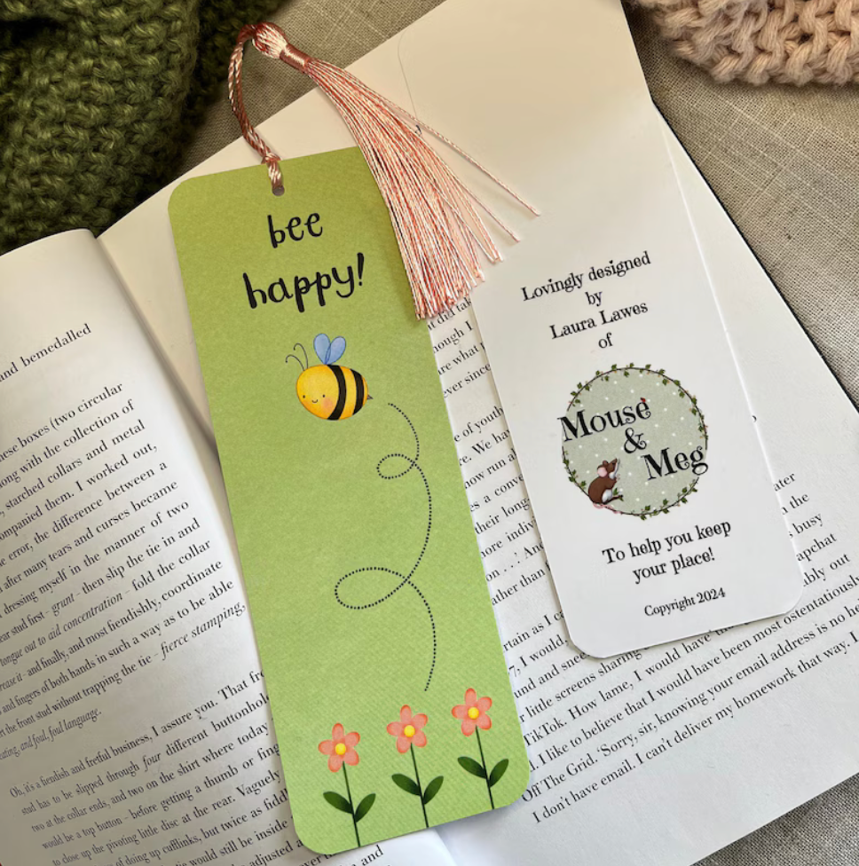 Bee Happy Bookmark