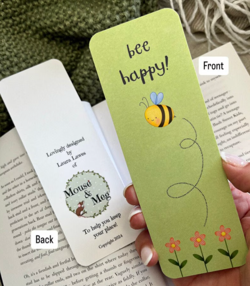 Bee Happy Bookmark