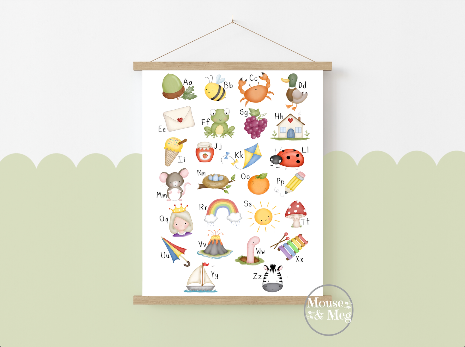 Abc Mouse Chart Numbers ABC Chart Print – Mouse & Meg