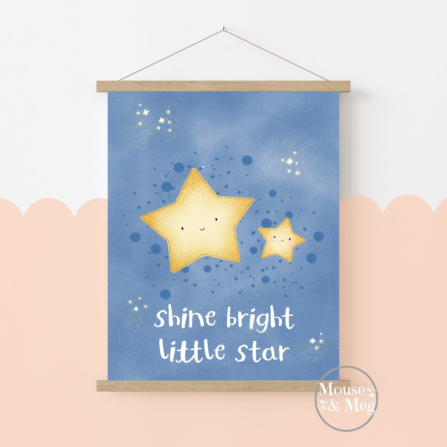 Shine Bright Little Star Print